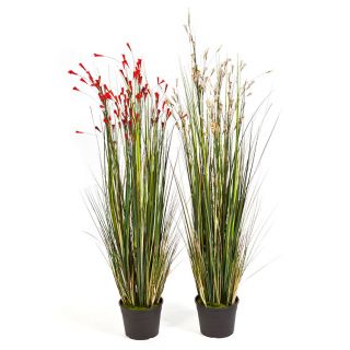 Korallengras-mit-roten-Blüten-120cm-Kunstpflanze