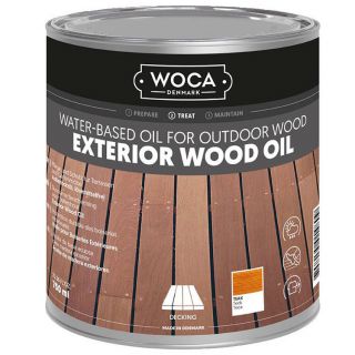 Woca-Exterior-Oil-Teak-750ml-draußen-Holz-behandeln-Öl-pflegt-schützt